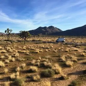 Glampervan in the desert