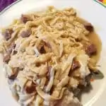 Beef and Noodles on a plate