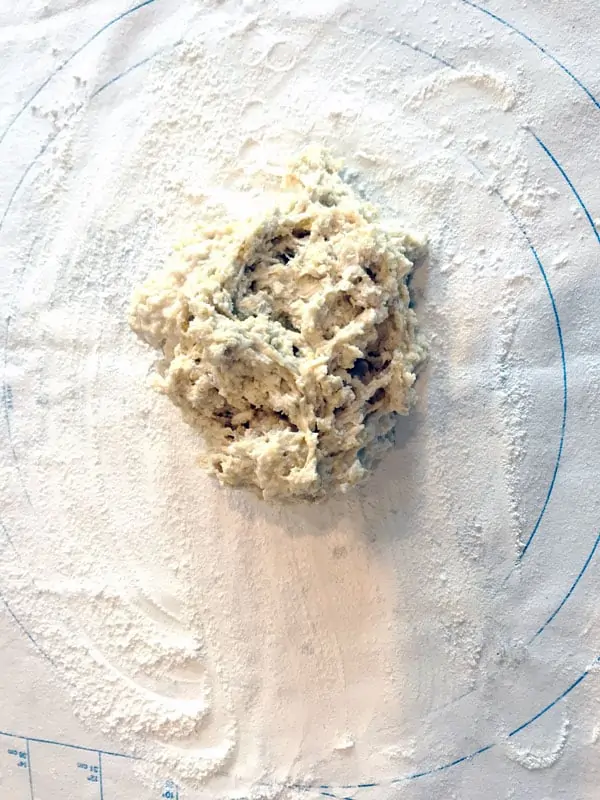 Dough blob ready to roll