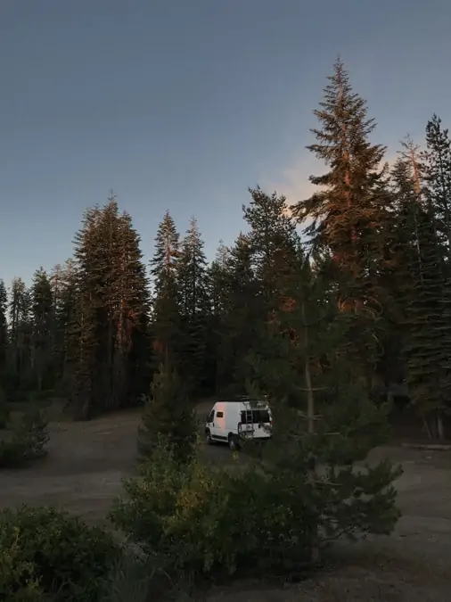 Example 4 of dispersed camping near Sequoia National Park.  Rabbit Meadow