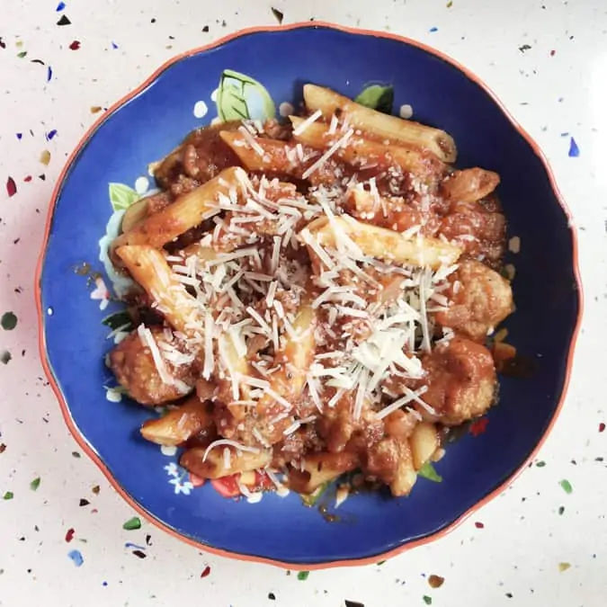 Hot Logic Mini Recipe: Ziti with Meatballs for One