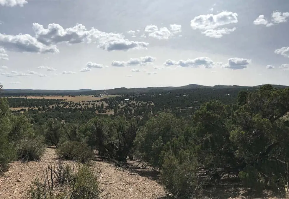 View from Ghost of Coyote Trail near Show Low AZ